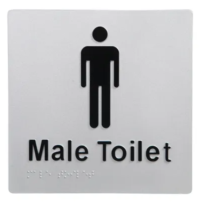 Braille Male Sign