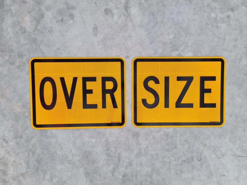 Oversize Reflective Aluminium Signs