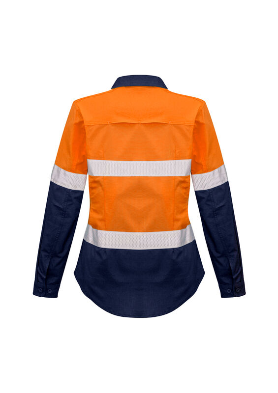 Syzmik Womens Rugged Cooling Taped Hi Vis Spliced Shirt