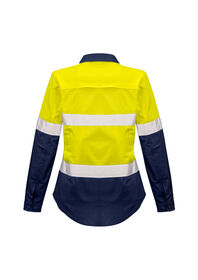 Syzmik Womens Rugged Cooling Taped Hi Vis Spliced Shirt